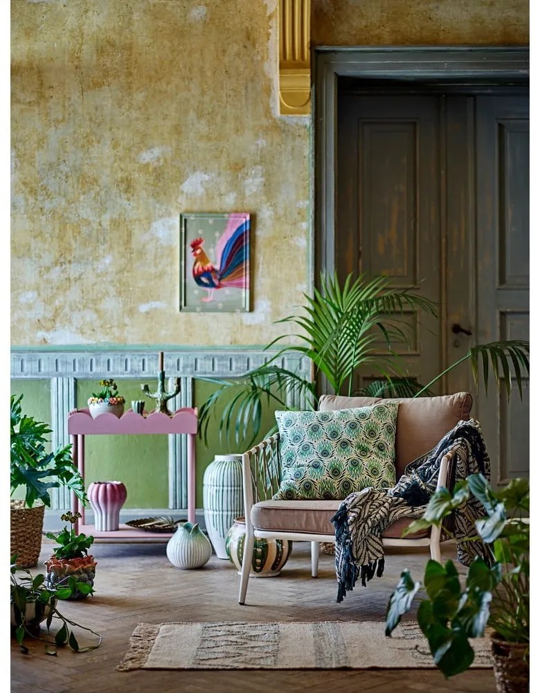 Tavolo consolle rosa in pino massiccio 40x60 cm Isola – Bloomingville