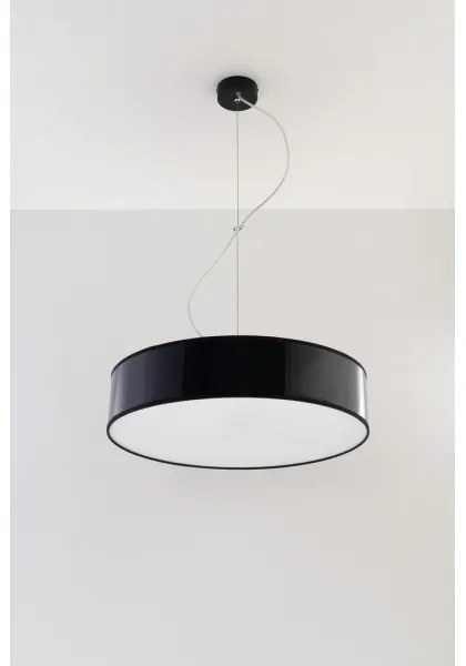 Lampadario a sospensione con filo ARENA 45 3xE27/60W/230V nero