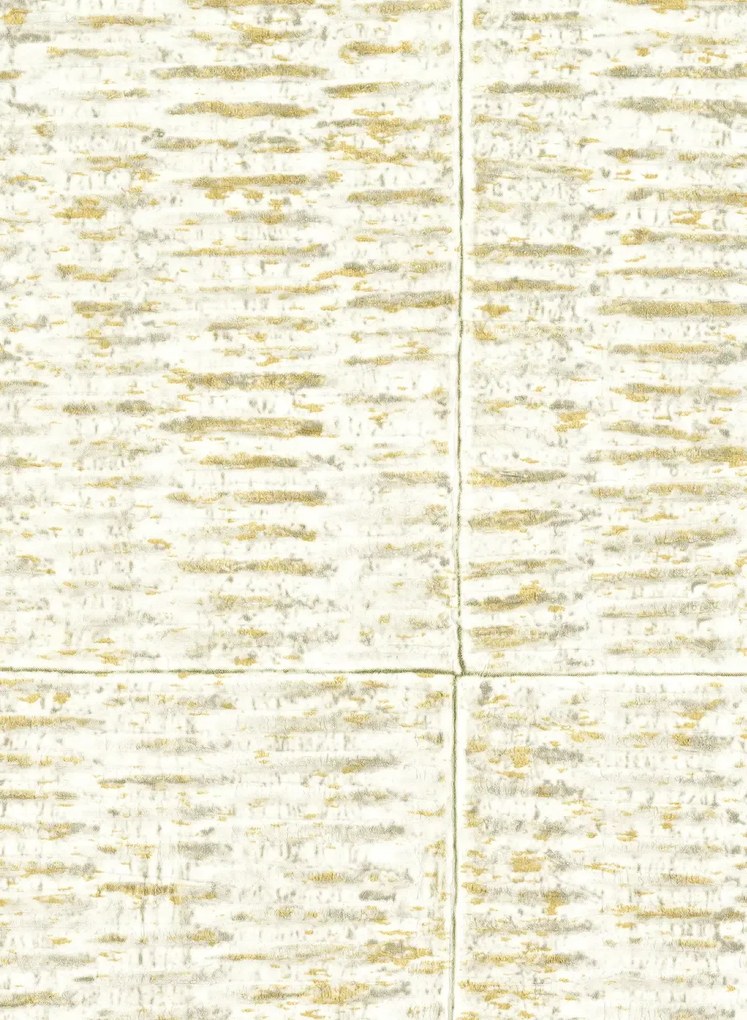 Élitis Carta da parati Mimbre Precioso - Weiß/ Gold
