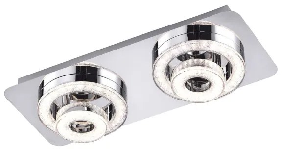 Leuchten Direkt 14521-17 - Plafoniera LED TIM 2xLED/2,8W/230V + 2xLED/3,1W