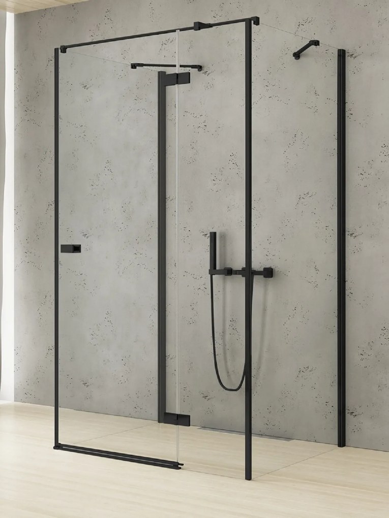 New Trendy Reflexa Black box doccia 110x110 cm quadrato nero opaca/vetro trasparente EXK-5042
