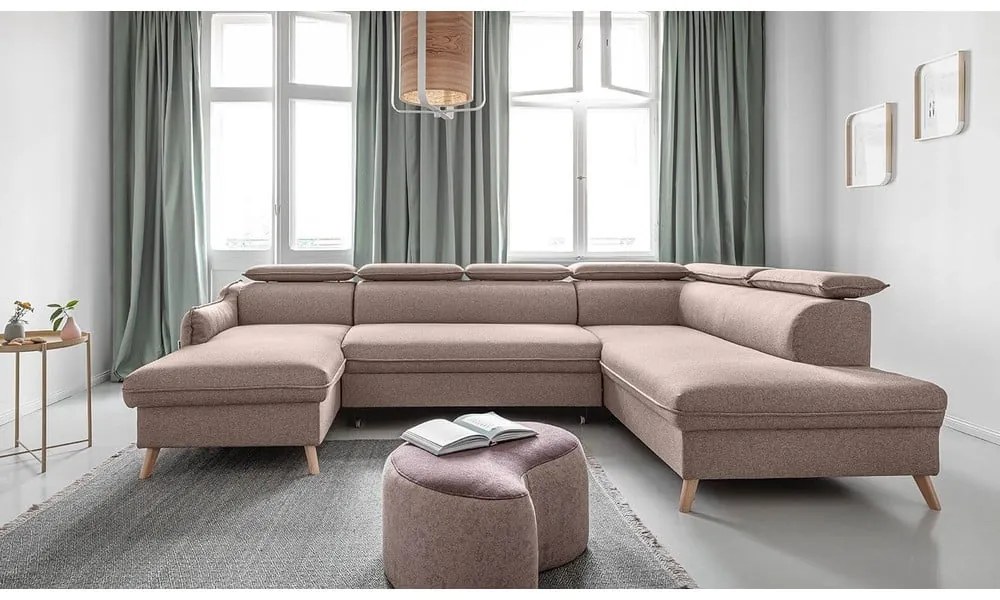 Divano letto angolare beige (angolo destro) Sweet Harmony - Miuform