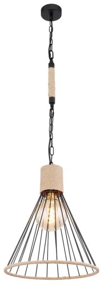 Globo 15676H1 - Lampadario su catena HALIA 1xE27/60W/230V