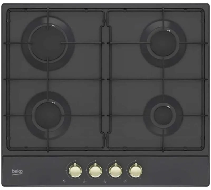 Beko HIAG 64224 SAR - Piano Cottura a Gas, 4 Fuochi, 60 cm