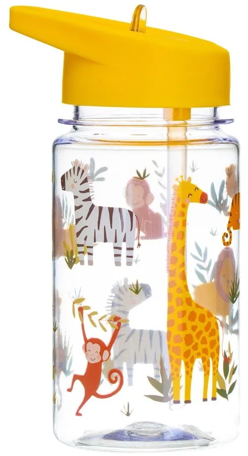 Borraccia per bambini con cannuccia Drink Up Safari, 400 ml Savannah Safari - Sass &amp; Belle