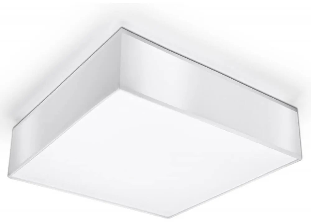 Plafoniera Quadrata da Soffitto in PVC 2xE27 HORUS 35 White da interno Colore del corpo Bianco