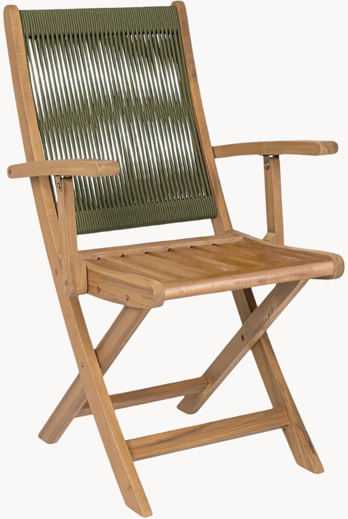Set di 2 poltroncine da giardino in legno di acacia Danubio