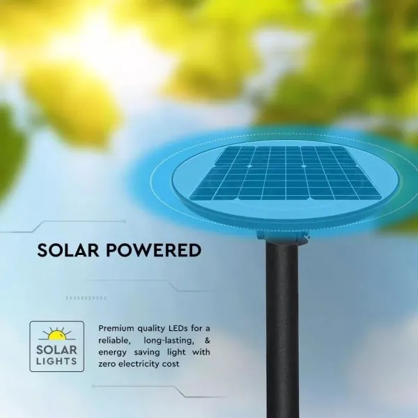 Lampada stradale solare LED con sensore LED/7,5W/3,2V IP65 4000K + +TC