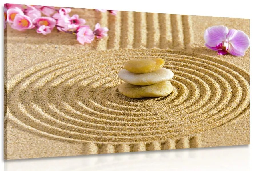 Quadro su tela – Giardino giapponese con elementi Feng Shui