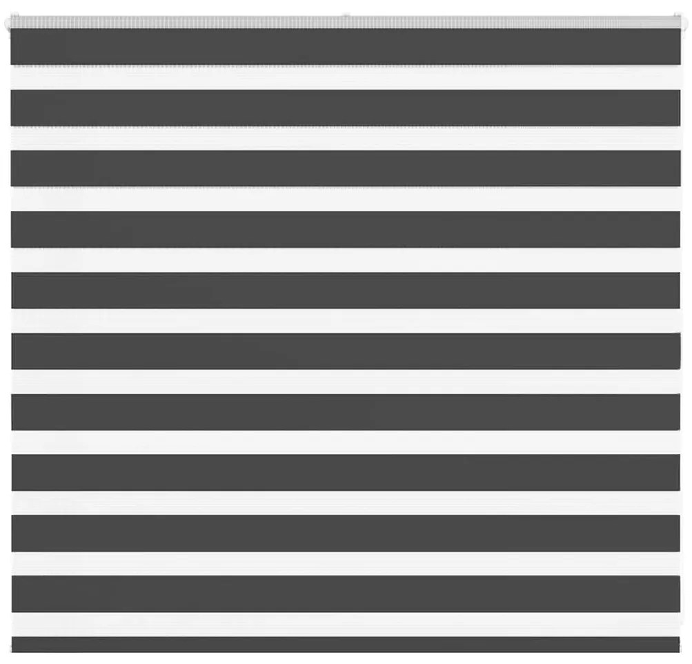 Tenda A Rullo Zebra Nero Larghezza Tessuto 155,9 Cm Poliestere /