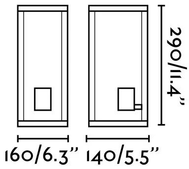 FARO 70773 - Applique da esterno NALA 1xE27/15W/230V IP54