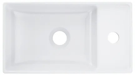 Ravak XJX01240000 - Lavabo da appoggio VEDA SLIM 40x22 cm ceramica/bianco