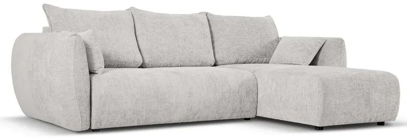 Divano angolare grigio chiaro (angolo destro) Matera - Cosmopolitan Design