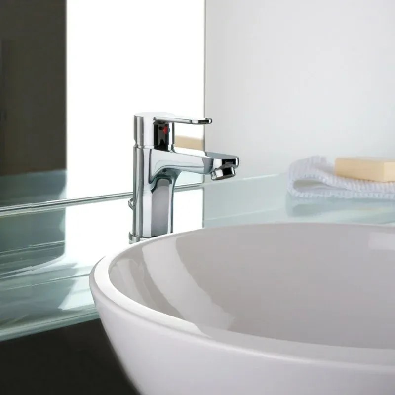 Set rubinetti lavabo bidet e doccia Paffoni Blu in ottone cromato