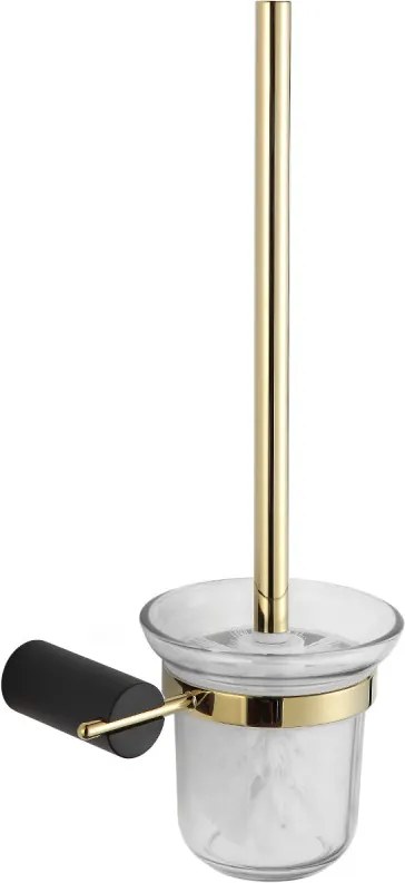 Mexen Aron spazzola per WC, nero/oro - 7088150-57