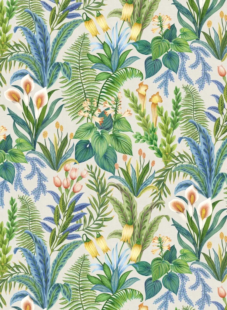 Osborne & Little Tapete Calla Lily - Azure