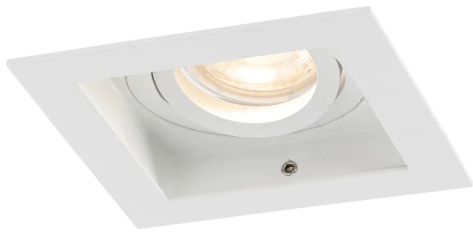 Set di 6 Faretto da incasso moderno bianco orientabile - Carree