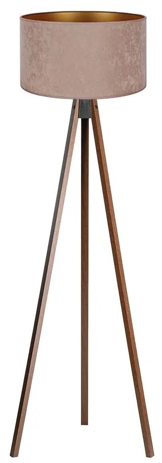 Brilagi - Lampada con piedistallo VELVET 1xE27/60W/230V wenge/beige