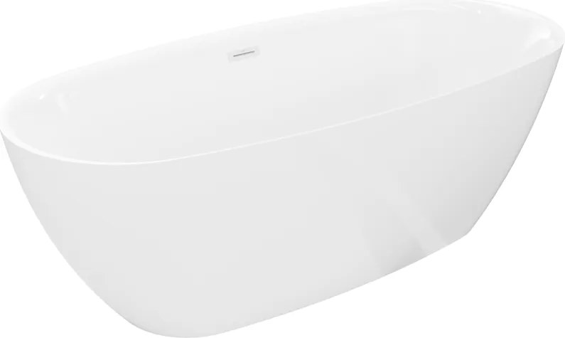 Mexen Luvo Slim vasca da bagno autoportante 170 x 75 cm, bianca, troppopieno bianco - 52801707500-20