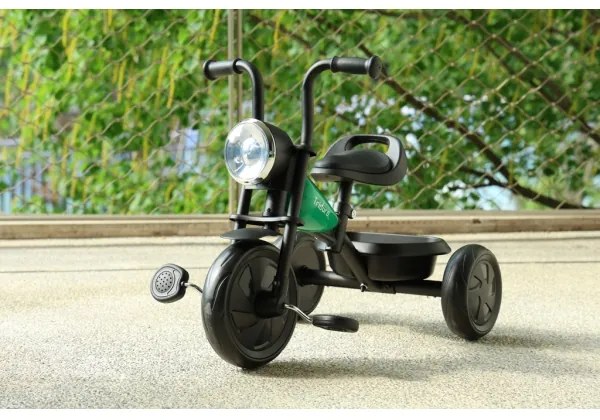 QPlay - Triciclo per bambini TRIDURO nero/verde