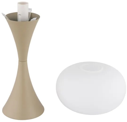 Globo 21027SA - Lampada da tavolo LULA 1xE14/25W/230V beige