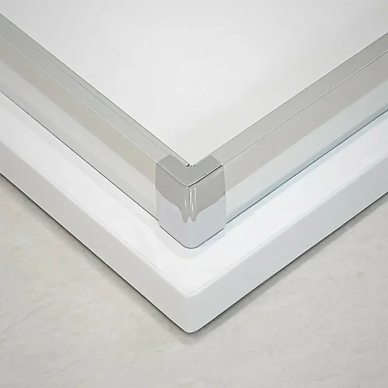 Box doccia angolare 80x80 cm Icon doppio scorrevole con vetro trasparente