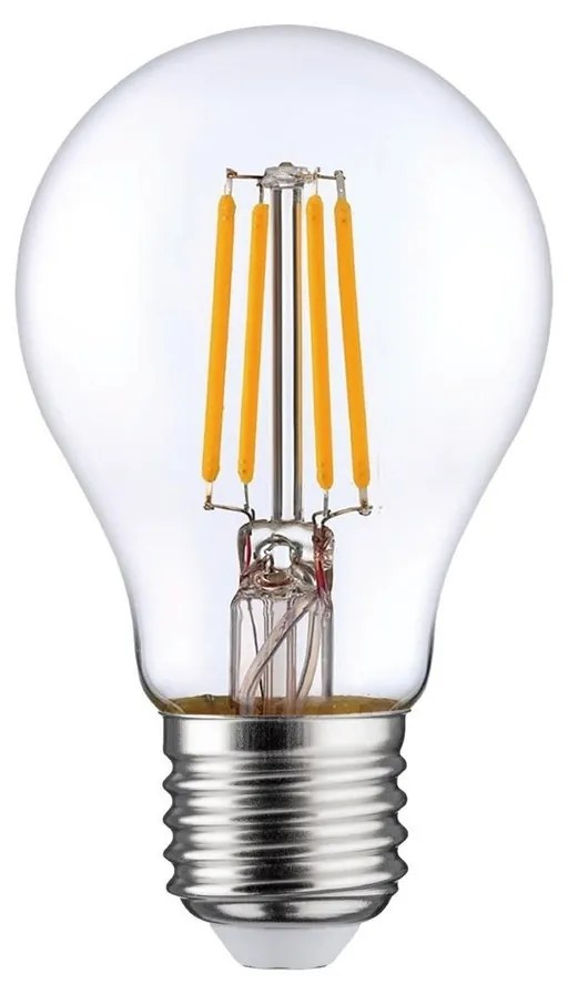 Lampada LED E27 8W a Filamento 1800K No Flickering - A60 Colore Bianco Molto Caldo 1.800K