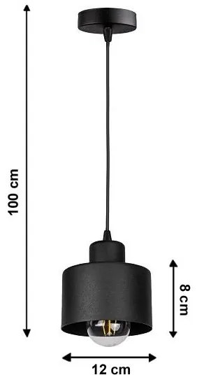 Lampadario a sospensione con filo BODO 1xE27/60W/230V