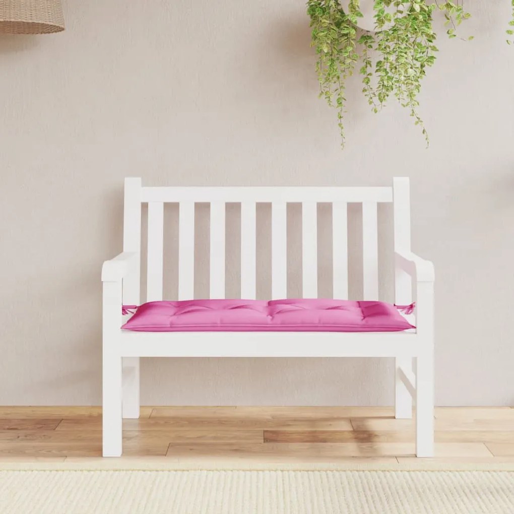 Cuscino Per Panca Rosa 100x50x7 Cm İn Tessuto Oxford /