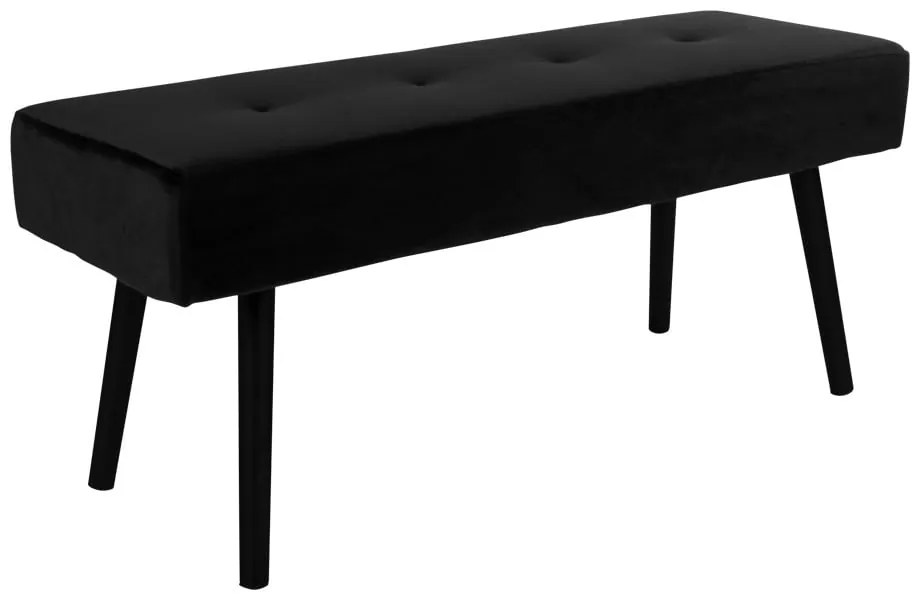 Panchina in velluto nero Skiby - House Nordic