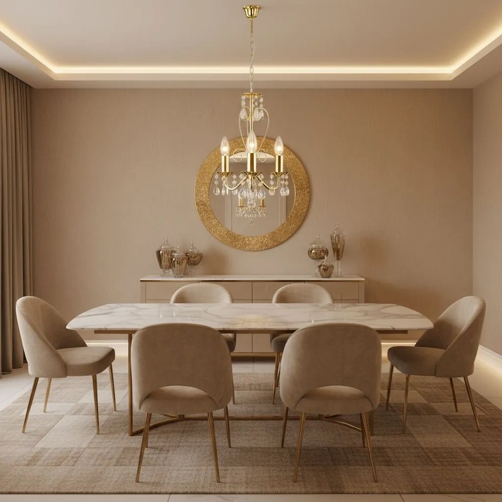 Lampada da soffitto EBT012-3CP GOLD