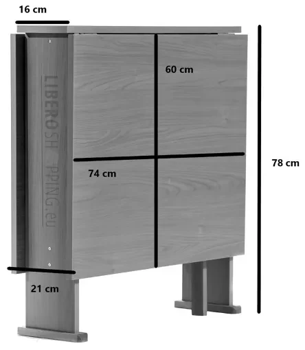 Tavolo da Pranzo Rotondo in MDF e Acciaio (Ø 100 cm) Irem 