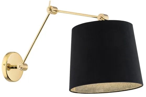 Argon 4898 - Applique ZAKYNTOS PLUS 1xE27/15W/230V nero/oro