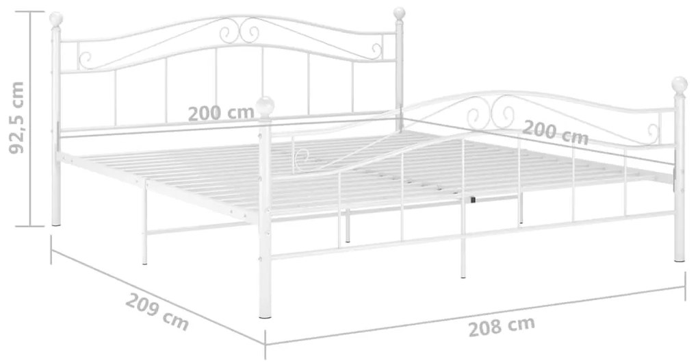 Giroletto Bianco in Metallo 200x200 cm