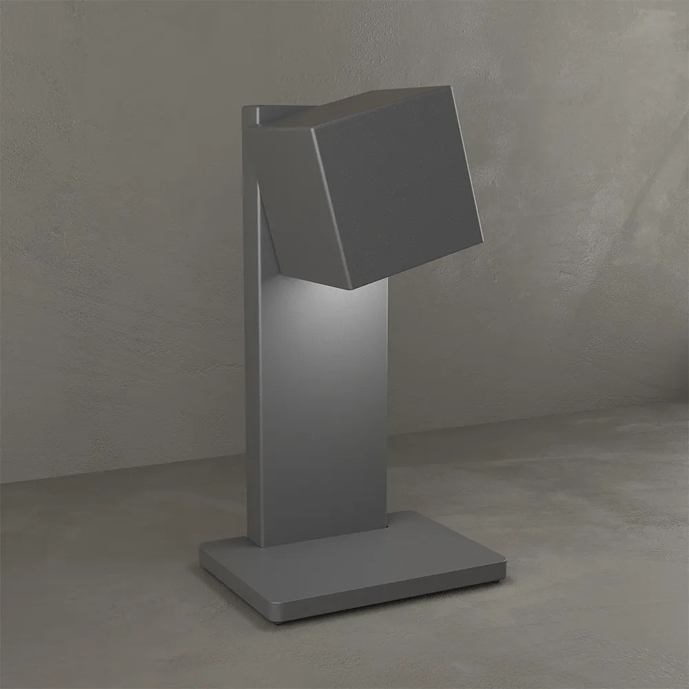 Lampada Scrivania-Ufficio Moderna Rotation Metallo Grigio Antracite 1 Luce Gx53