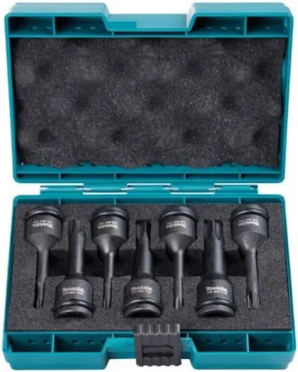 E-23628 Set di chiavi Torx Impact Black 1/2' quadro 7 Pz. - Makita