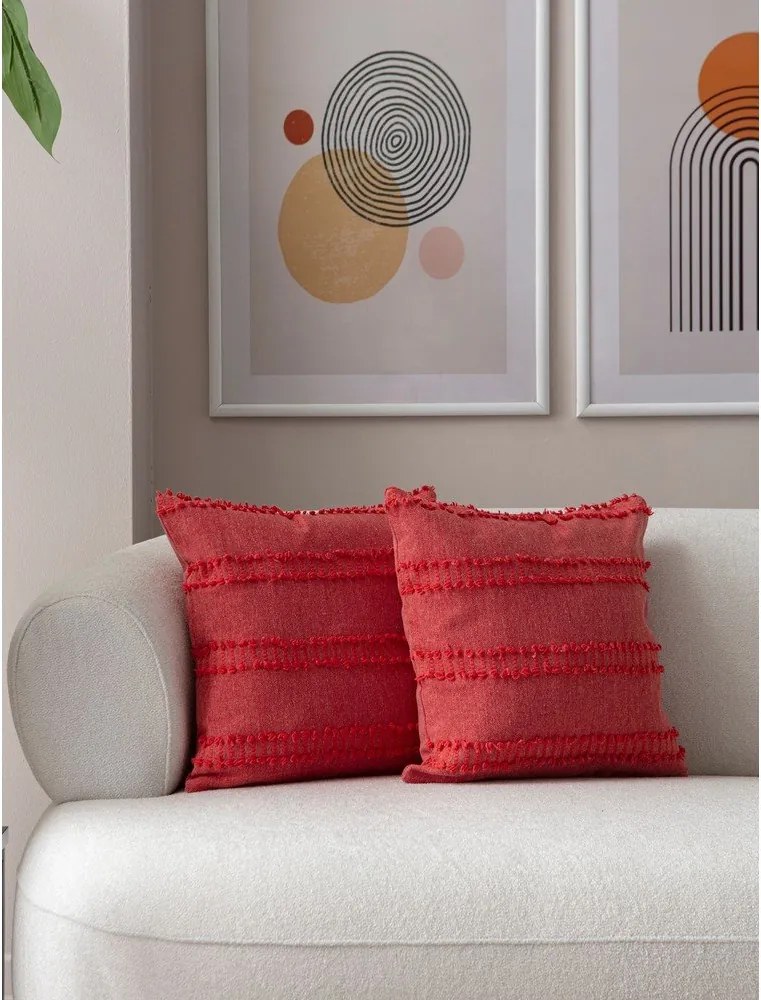 Federe decorative in set 2 pz 43x43 cm Tuffet – Mioli Decor