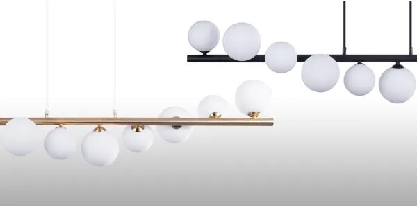 Azzardo AZ4406 - Lampadario su corda SYBILLA 7xG9/25W/230V nero