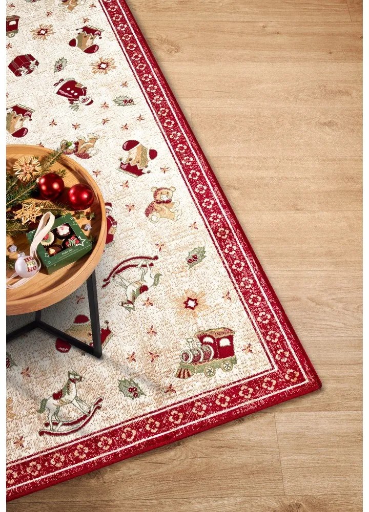 Passatoia rossa natalizia in cotone 80x200 cm Toy's Delight Red Christmas - Villeroy&amp;Boch