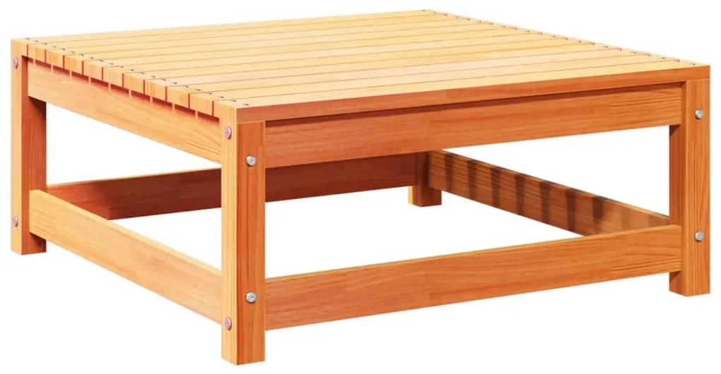 Set divani da giardino 6 pz marrone cera legno massello pino