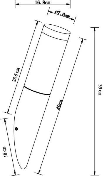 GLOBO 3157 - Applique da esterno BOSTON 1xE27/23W/230V IP44