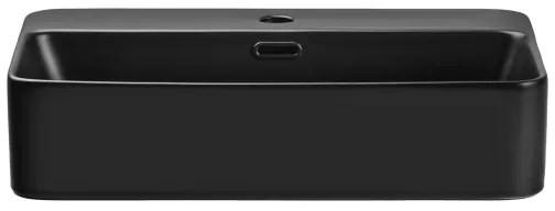 COMAD TRUST 2 BLACK (E-6282) - Lavabo da appoggio TRUST 55x38 cm nero opaco