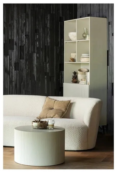 Libreria in legno di pino crema 90x200 cm Miller - WOOOD