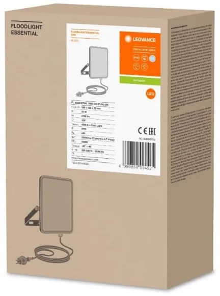 Ledvance - Riflettore LED da esterno FLOODLIGHT ESSENTIAL LED/30W/230V IP65