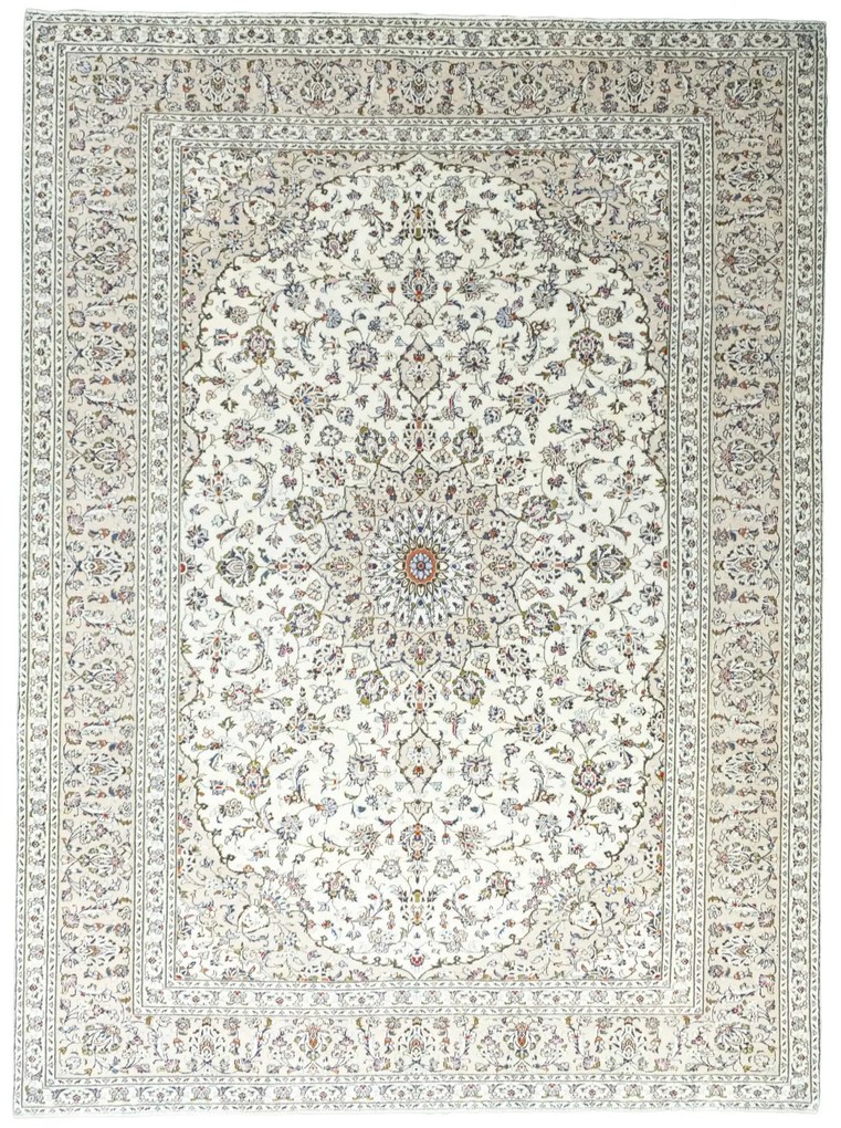 Kashan Tappeto persiano 330 x 250 Beige (Iran) Annodato A Mano