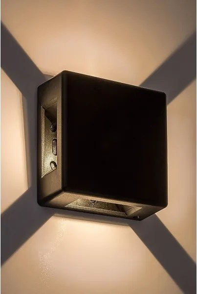 Rabalux 7317 - Applique LED per esterni LIPPA LED/6W/230V IP54 nero