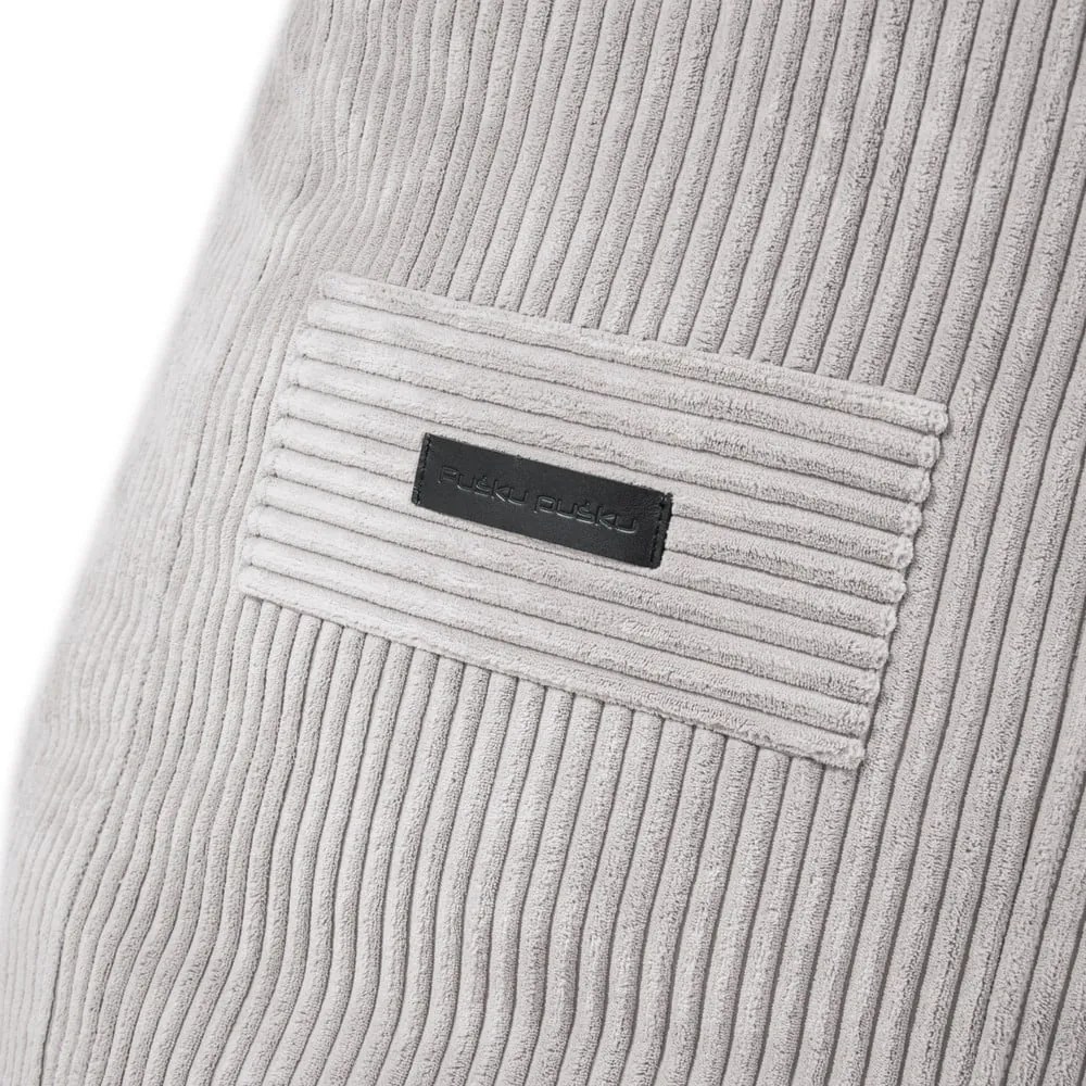 Puof a sacco color mattone con rivestimento in velluto a coste Snug 100 – SLOWDOWN