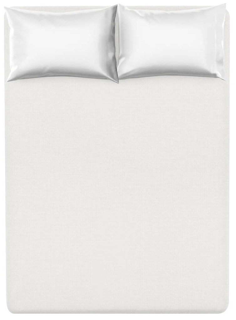 Lenzuolo con angoli matrimoniale cotone percalle bianco