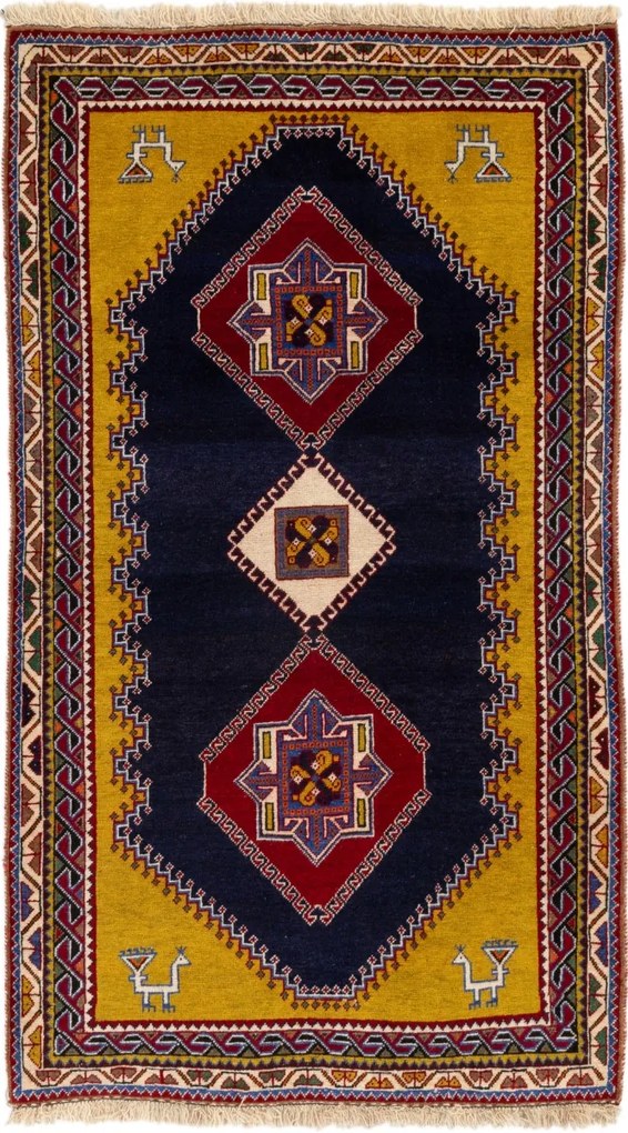 Gabbeh Tappeto 190x110 (Iran) Annodato A Mano