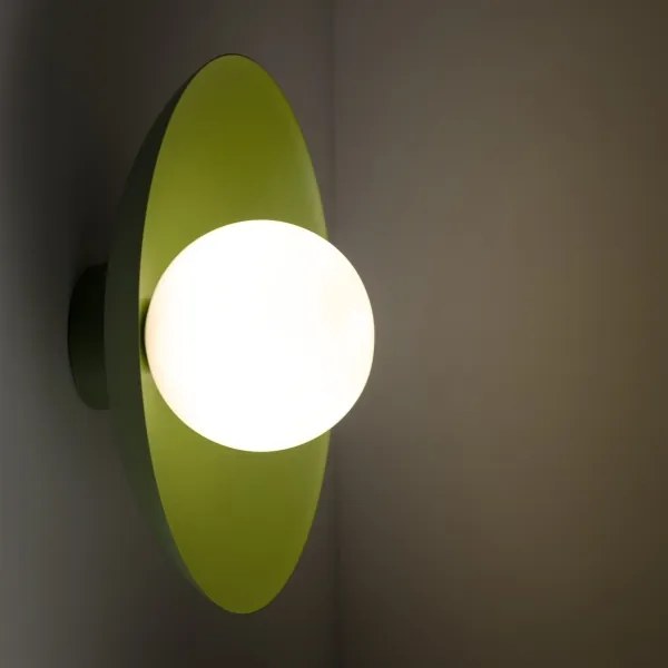 Applique SLATE 1xG9/8W/230V diametro 28 cm verde